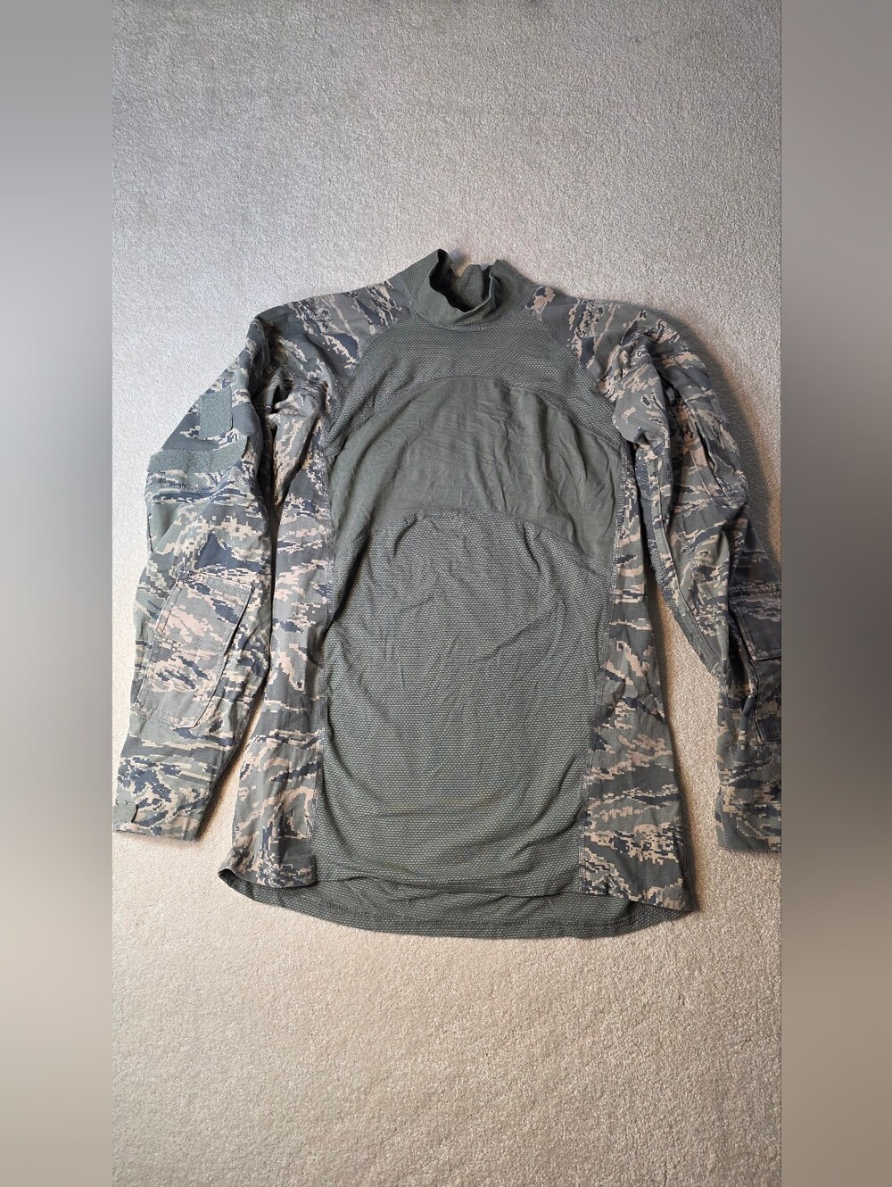 Massif Non FR Combat Shirt Army Tactical Long Sleeve ABU Camo Padded M